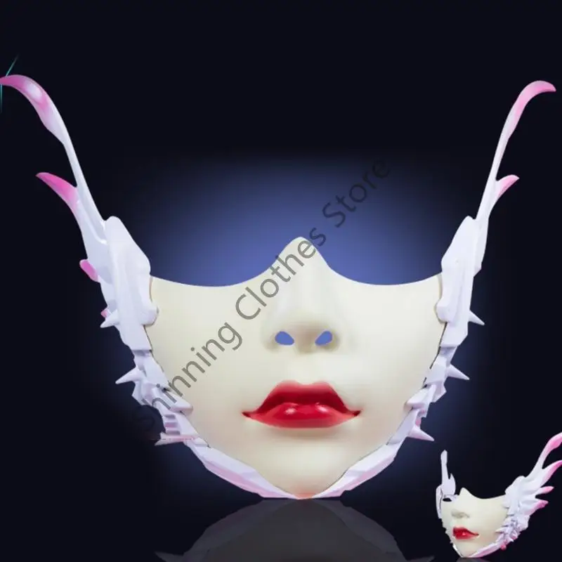 M68a Masquerade Mask Mechanical Wing Half Face Mask Halloween Mask Mechanisch Masker voor vrouwen Men Halloween Masquerade