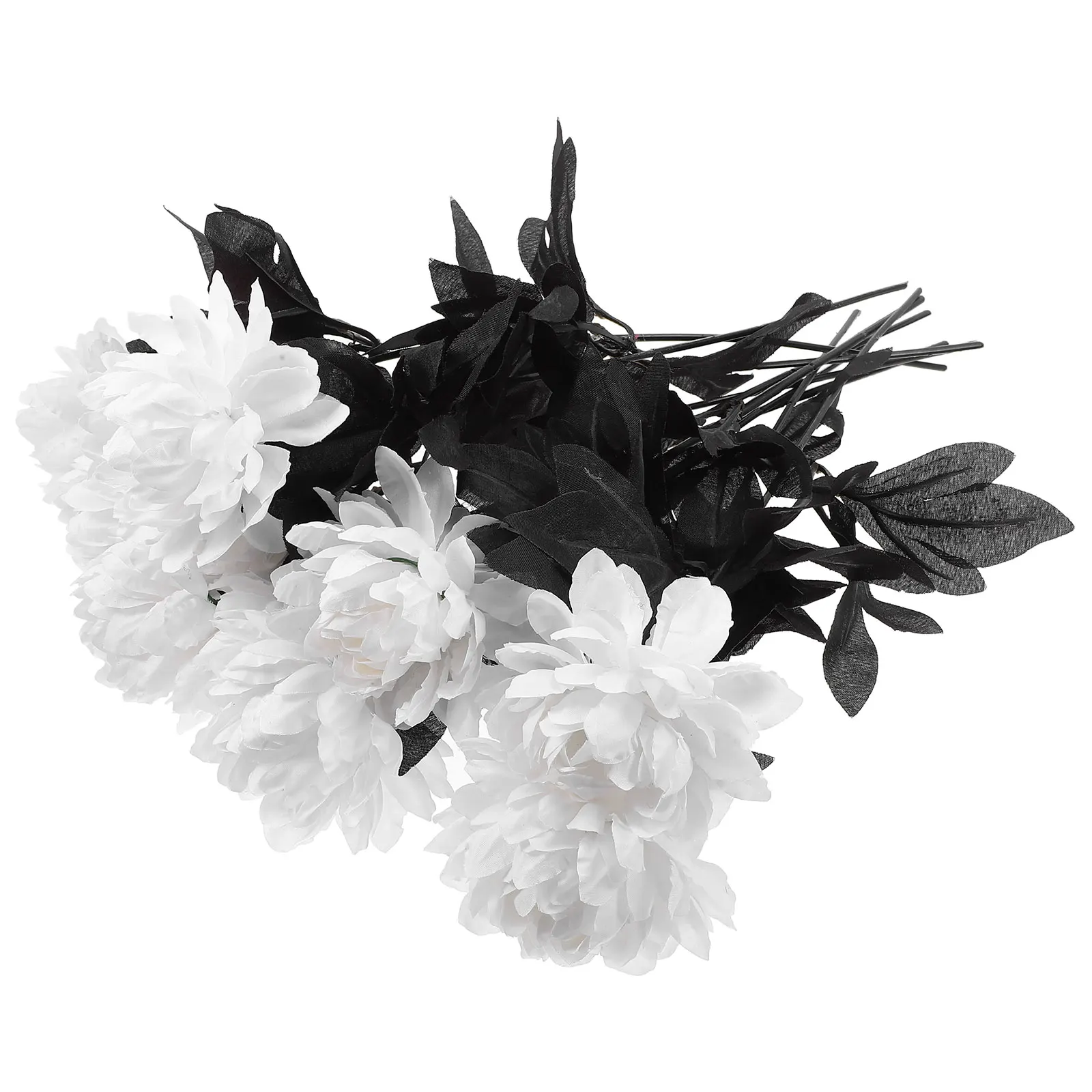

10pcs Simulation Dahlia Artificial Plants Flowers Home Decor Halloween Wedding Photography Prop Bouquet Fake