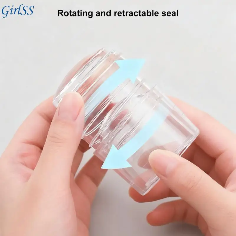 Silicone Art Stamp With Retractable Chamber For Detailed Pattern Creation On Nails Crafts T4MB