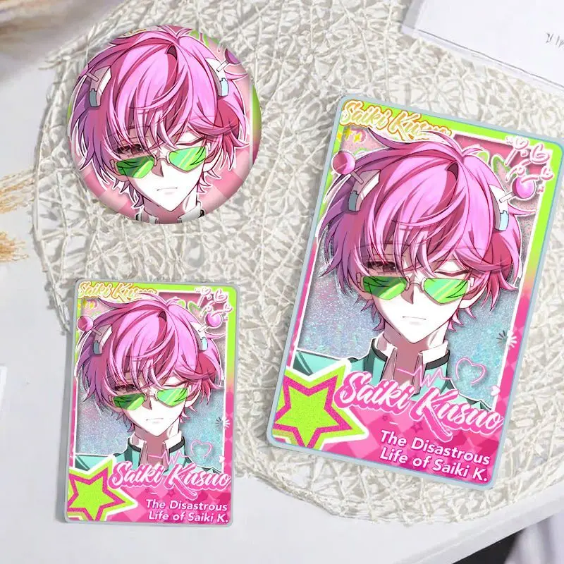 

Новая аниме-фигурка The Disastrous Life Of Saiki K. Значок Saiki Kusuo и песок - струящийся орнамент, игрушки, подарки