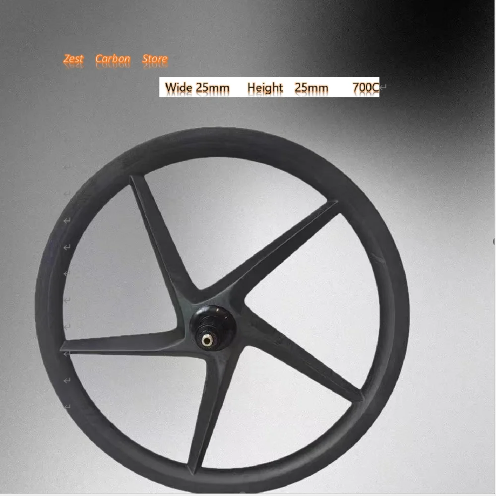 

Brand-new 700C Road Bike Carbon Fiber Six-Spoke Wheelset Disc Brake Design