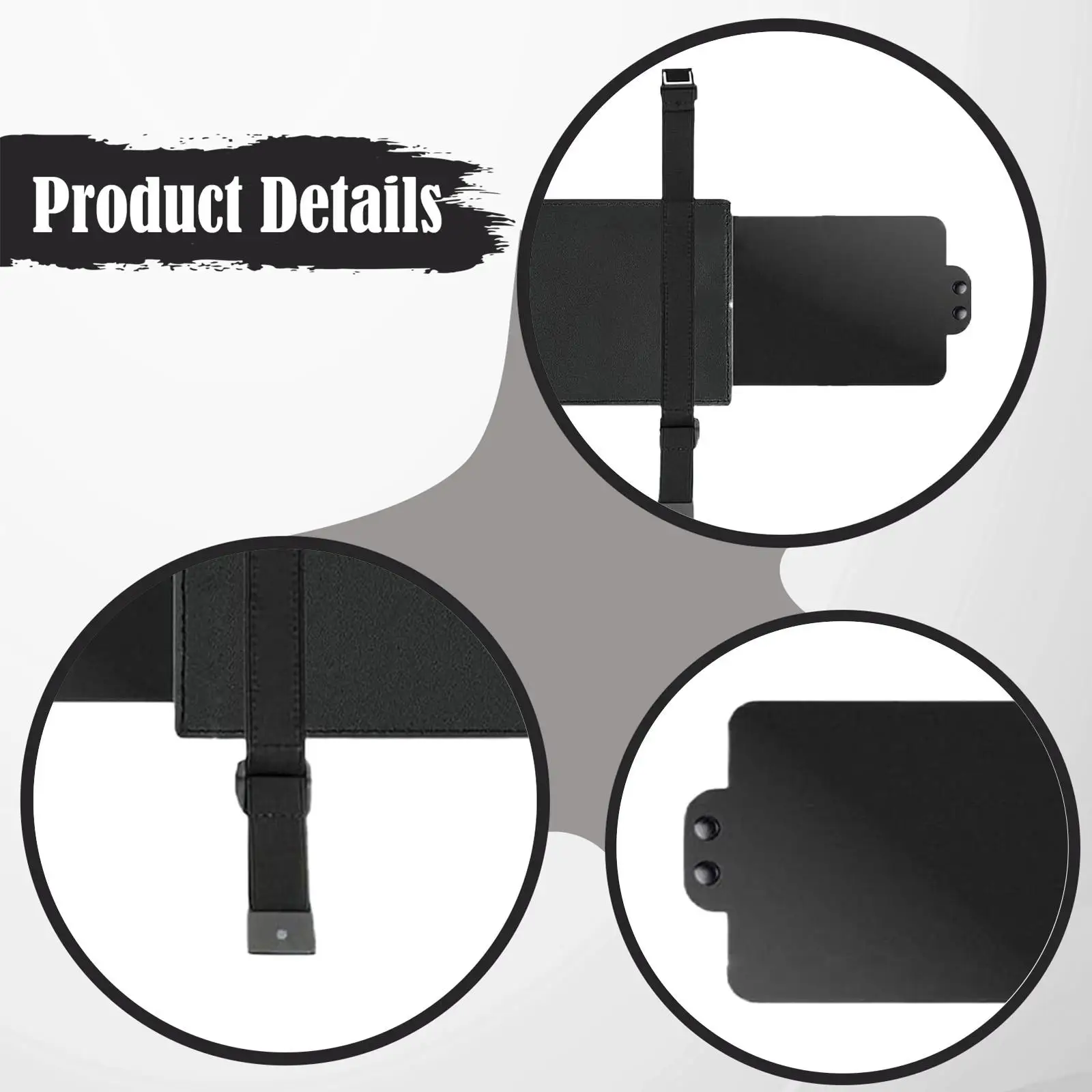 

PU Leather Car Sun Visor Sunshade Guard Adjustable Straps Sun Protection for Passenger Car and Truck
