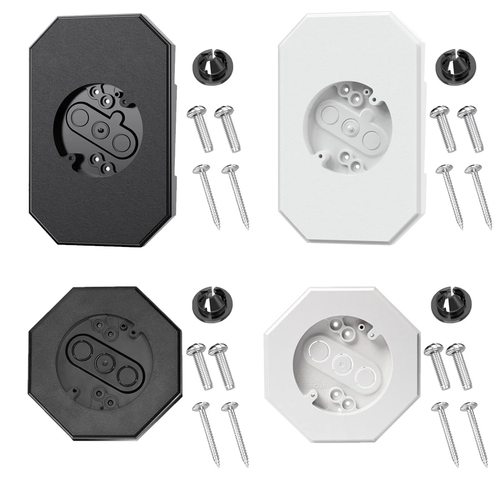 Siding Light Mounting Block Siding Installation Kit Outdoor Mounting Plate with Built-in Electrical Box Easy Install Sturdy 1pc