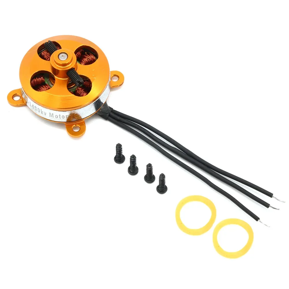 Um 2204 a2204 7.5a 1400kv 50w sp micro motor sem escova com montagem + 10a esc para rc aircraft/kk helicóptero quadcopter ufo