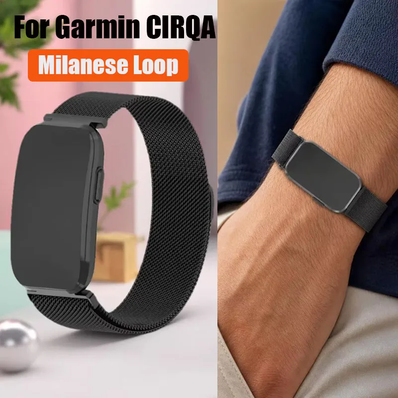 Metal Band for Garmin CIRQA Wrist Band Milanese Loop Band Adjustable Watch Strap For Garmin CIRQA Brecelet Replacement Band