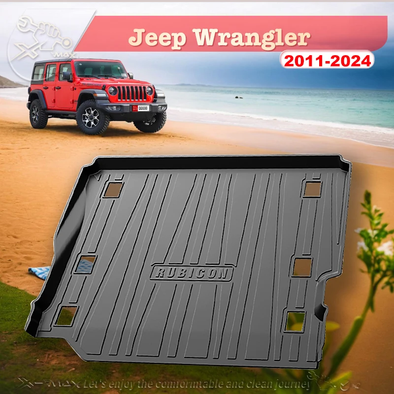 

Коврик для багажника автомобиля, для Jeep Wrangler 2011-2024