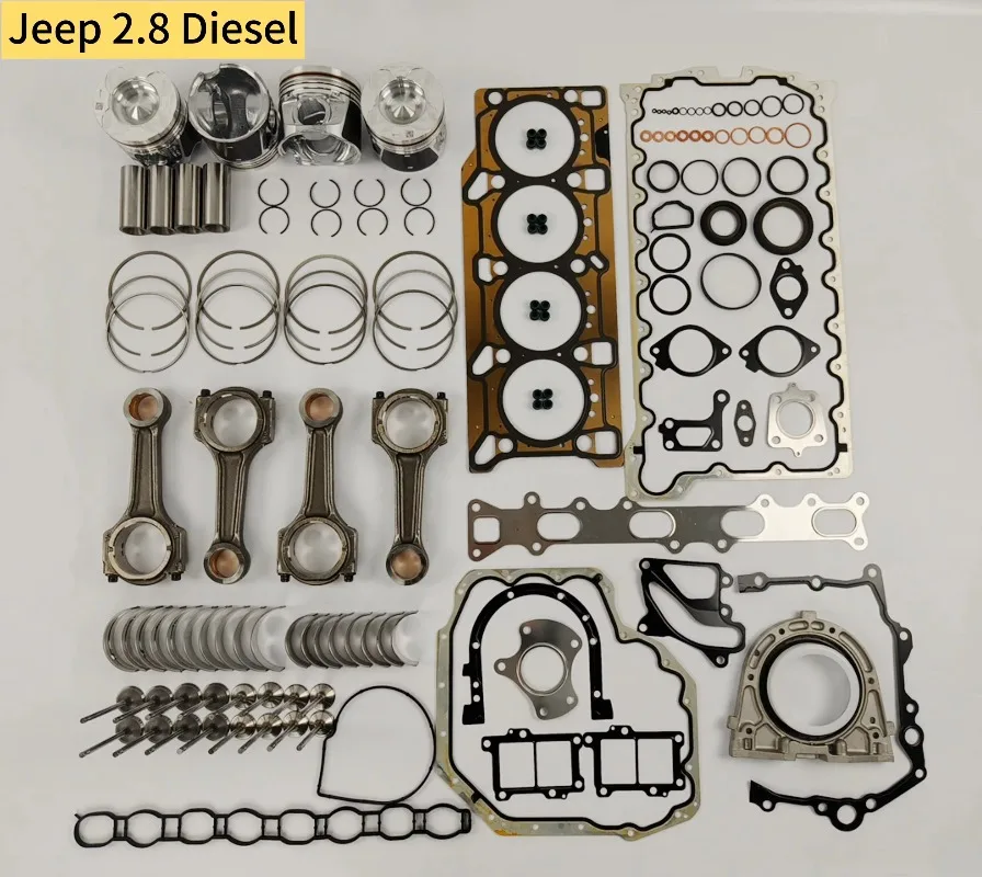 Factory Auto Engine Rebuild Kit Kusima New Aluminium Piston Rings Gasket Bearing Valves Conrod for Jeep for GRAND CHEROKEE
