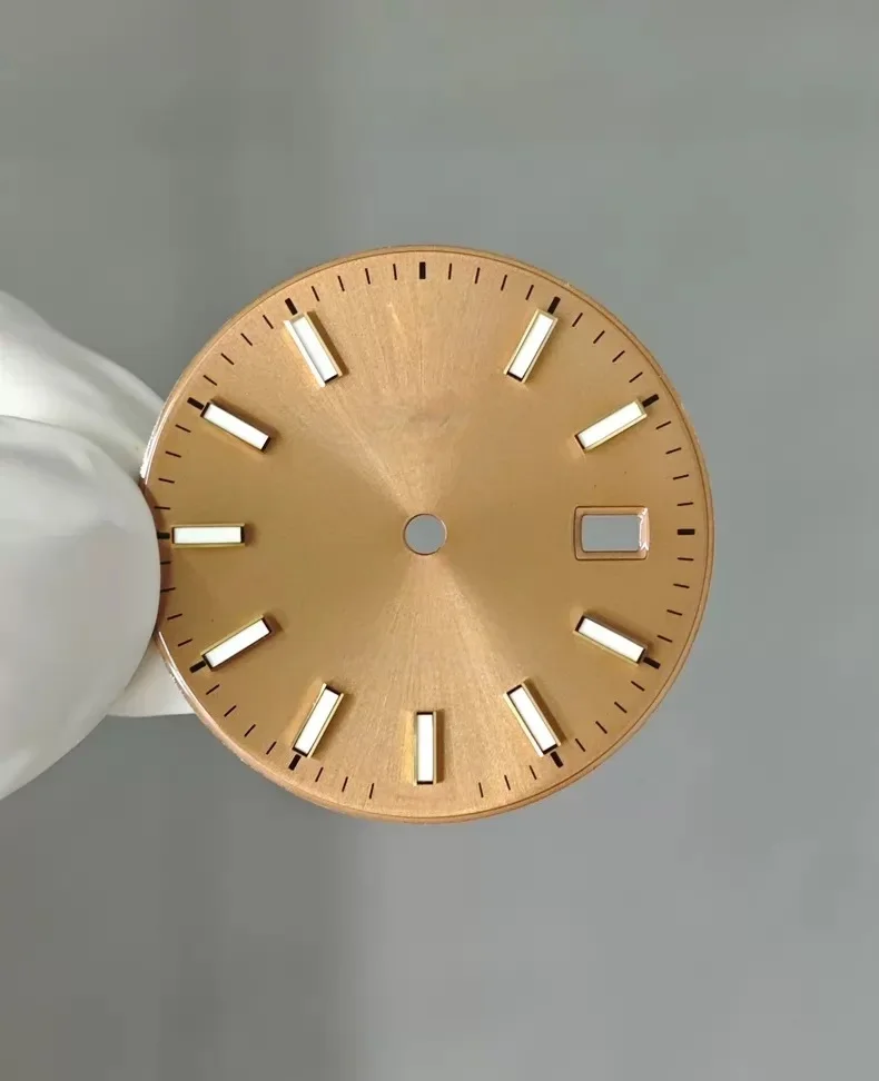 C factory 36mm DJ 126233 gold stripe engraved watch dial compatible with 3235 movement