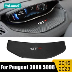 Auto Dashboard Sticky Anti-Slip Pad Display Anti-Skid Meter Matten Voor Peugeot 3008 5008 Gt 2016 2017 2018 2019 2020 2021 2022 2023