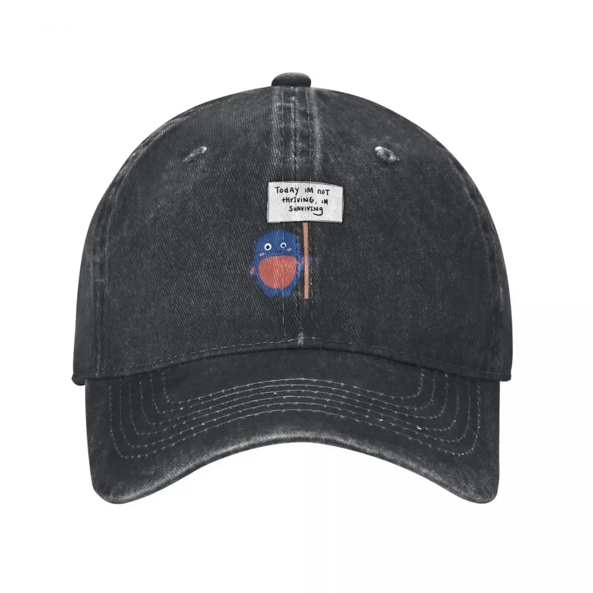 Aujourd'hui, je ne prospère pas, je survie – Casquette de baseball, mode rugby, chapeau de plage, chapeau équestre, chapeau pour homme contre le soleil, chapeaux pour femmes, chapeaux pour hommes