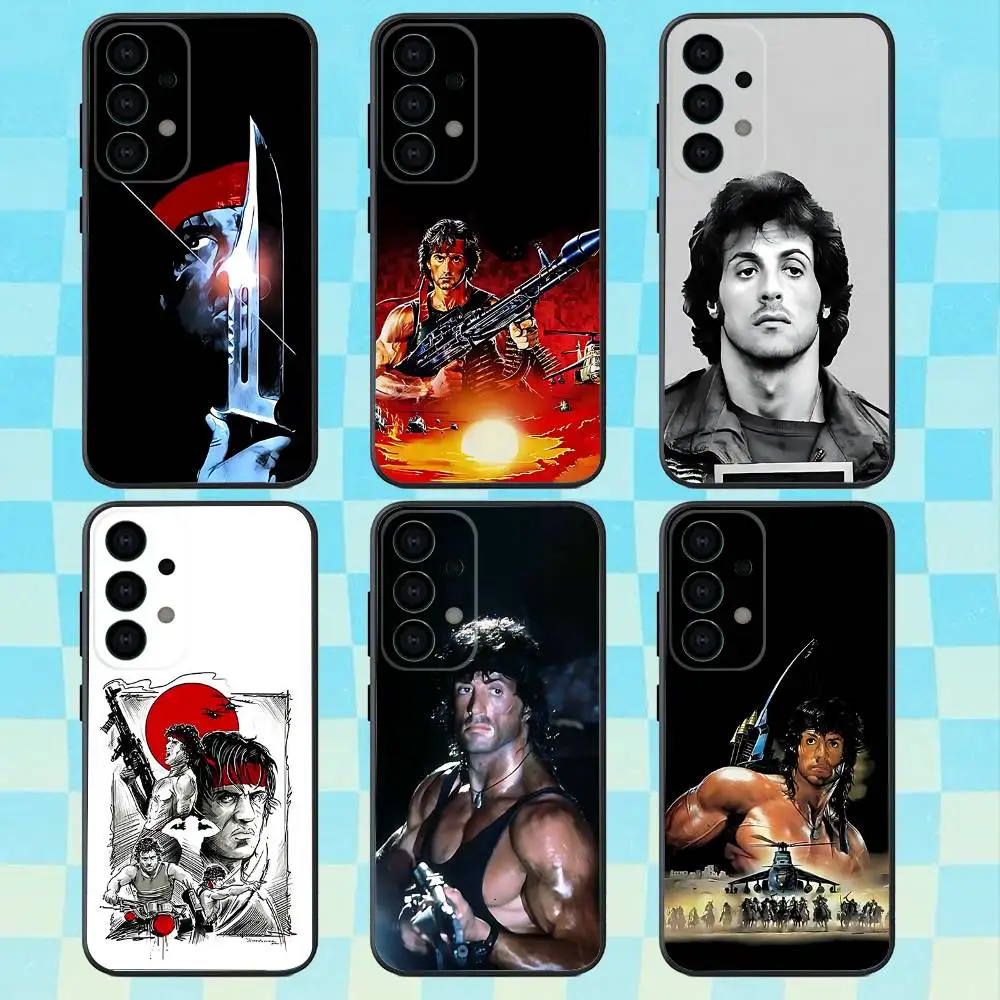 

First B-Blood John Rambo Phone Case For Samsung Galaxy A73,31,32,72,41,53,52,71,22,5G,Note,J7,8,9 Soft Black Cover
