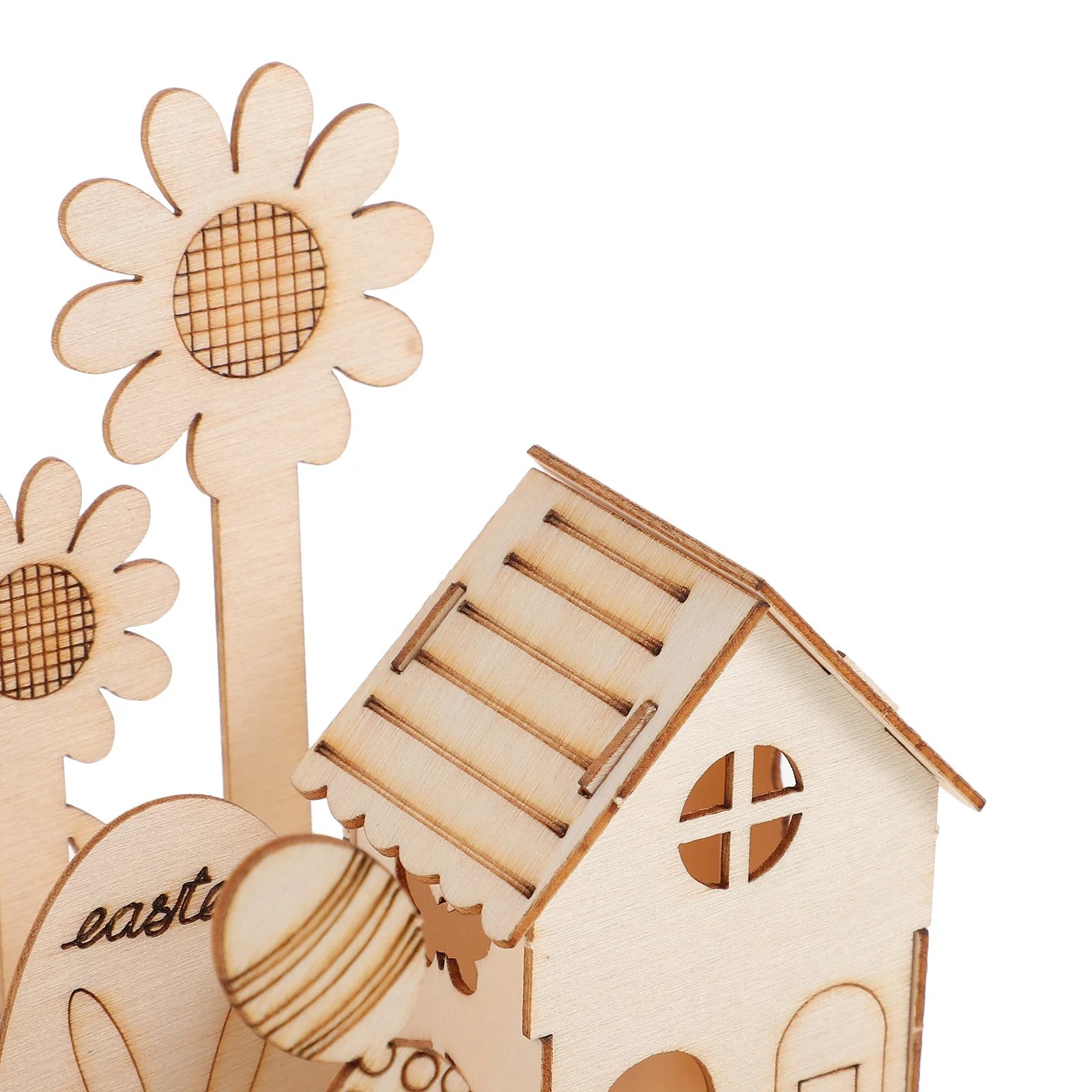 

HONMEET 3D головоломка, пасхальное украшение, мини-фигурка кролика, деревянный весенний стол, центральная часть, сувениры для вечеринки, подарок для детей