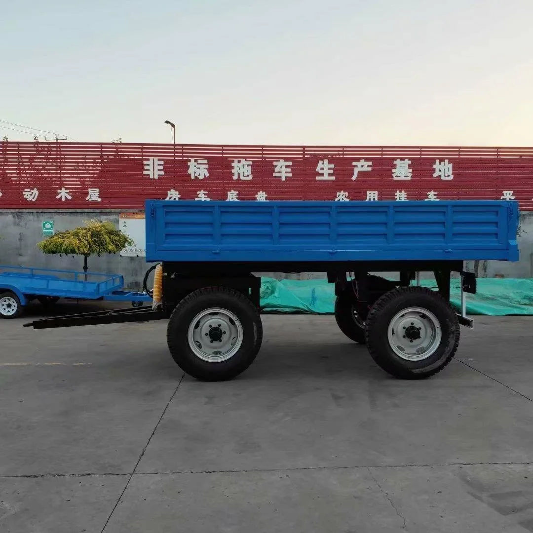 2025Rimorchio di scarico della fattoria del trattore agricolo della macchina del rimorchio di scarico della fattoria da 8 tonnellate poco costoso Rimorchio ribaltabile da 8 tonnellate per il trattore a ruota