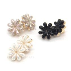 HENGC Vintage Snow Flower Shape Gold Shank Buttons For Clothes Fancy Shirt Cuff Blouse Handmade Decorative DIY Crafts Wholesale