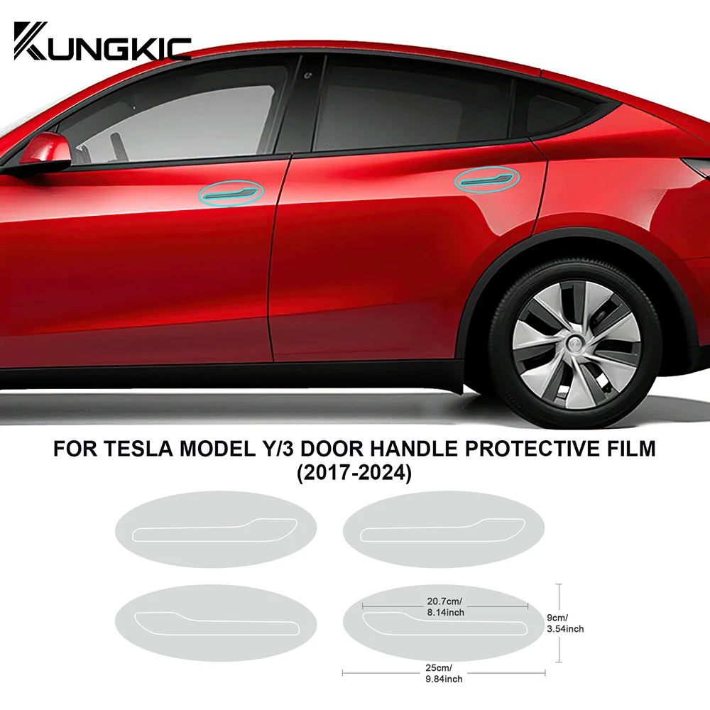 Película protectora de TPU para Tesla Model 3, modelo Y, 2017-2024, Highland, puerta delantera Y trasera, lámpara de parachoques extendida,