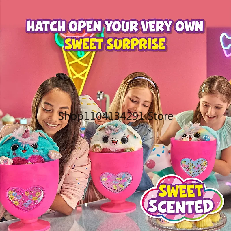 Zuru Rainbocorns Sweet Shake Surprise Unicorn Magic Egg Peluche elettronico Parlante Tazza di gelato magica Regali di compleanno per ragazze