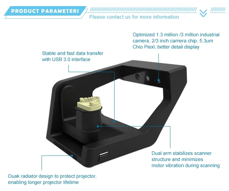 Laboratory 3D scanner digital AI laboratory desktop