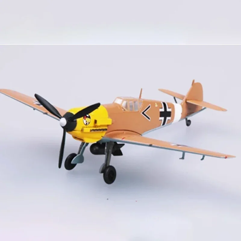 

Diecast 1:72 Scale BF-109E-JG27 wing fighter Plastic finished simulation model Static decoration Souvenir gifts for adult boy