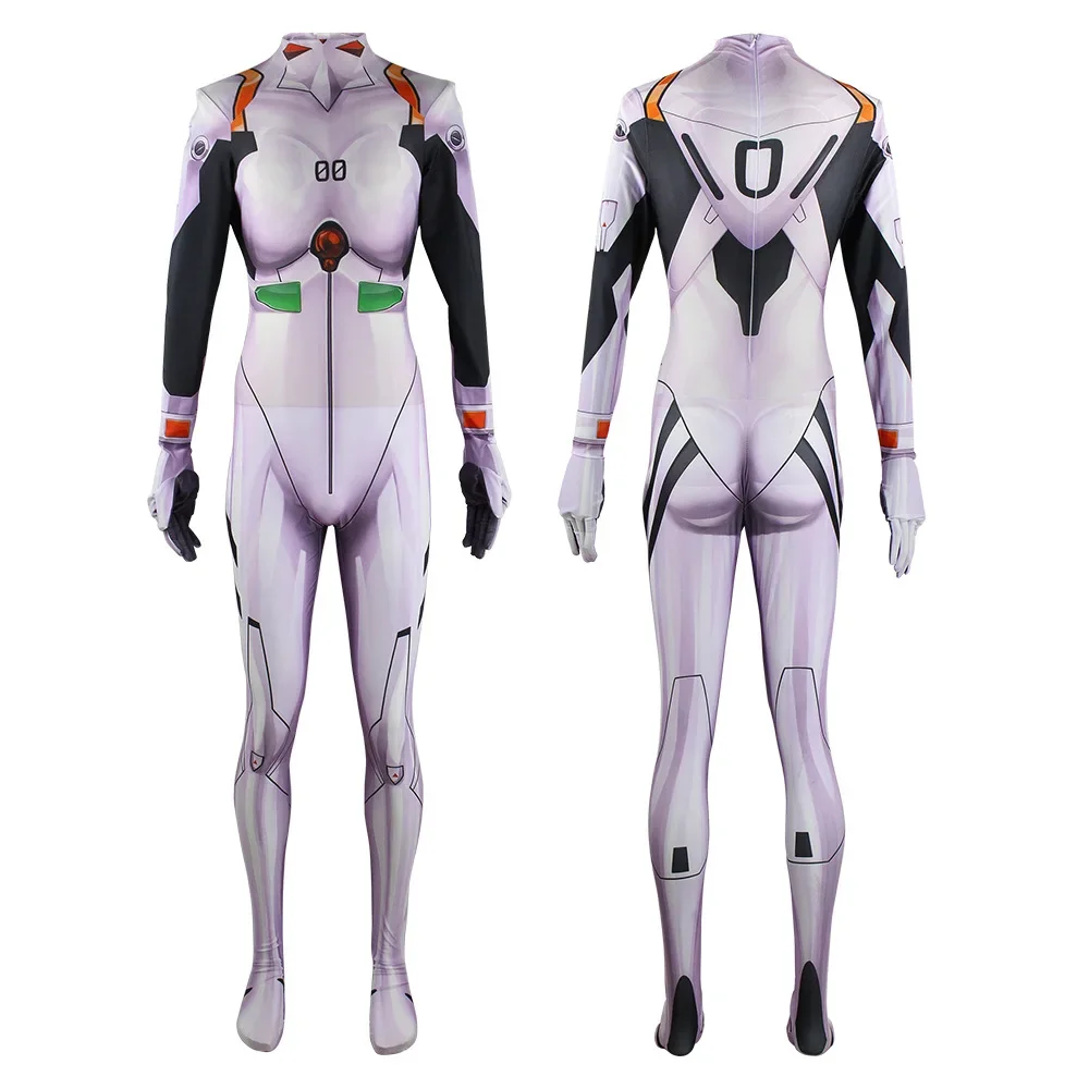 Japanese Anime Asuka Langley Soryu Mari Rei Ayanami Cosplay Costume EVA Asuka Test Jumpsuits Zentai Suit Bodysuit For Halloween