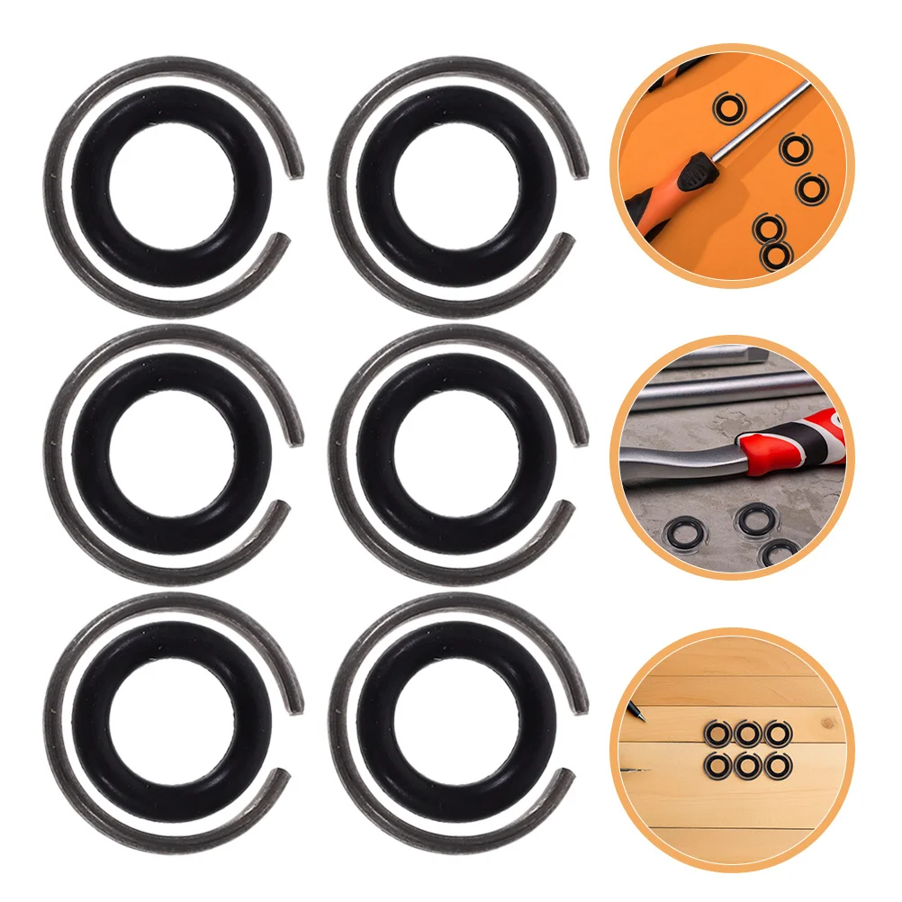 

8Sets Impact Wrench Retainer Clips Optimized Spindle Snap Ring Reduces Vibration Noise Pneumatic Wrench Tool Clips