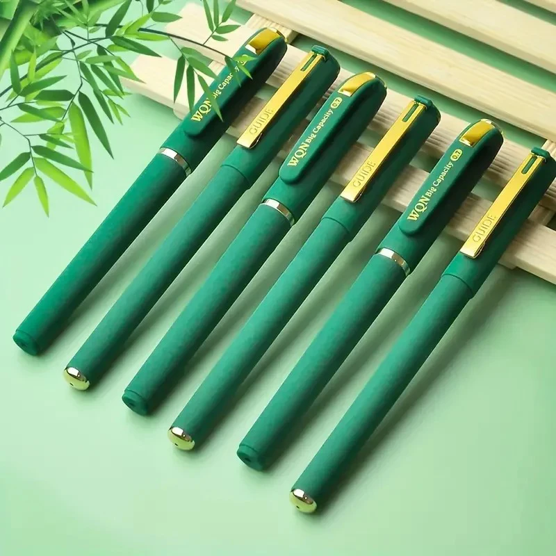 Lot de 3 stylos gel encre verte 1,0 mm – Fournitures de papeterie pour la rentrée scolaire, thème Anime, pour la peinture, l'écriture, les fournitures artistiques, cadeau