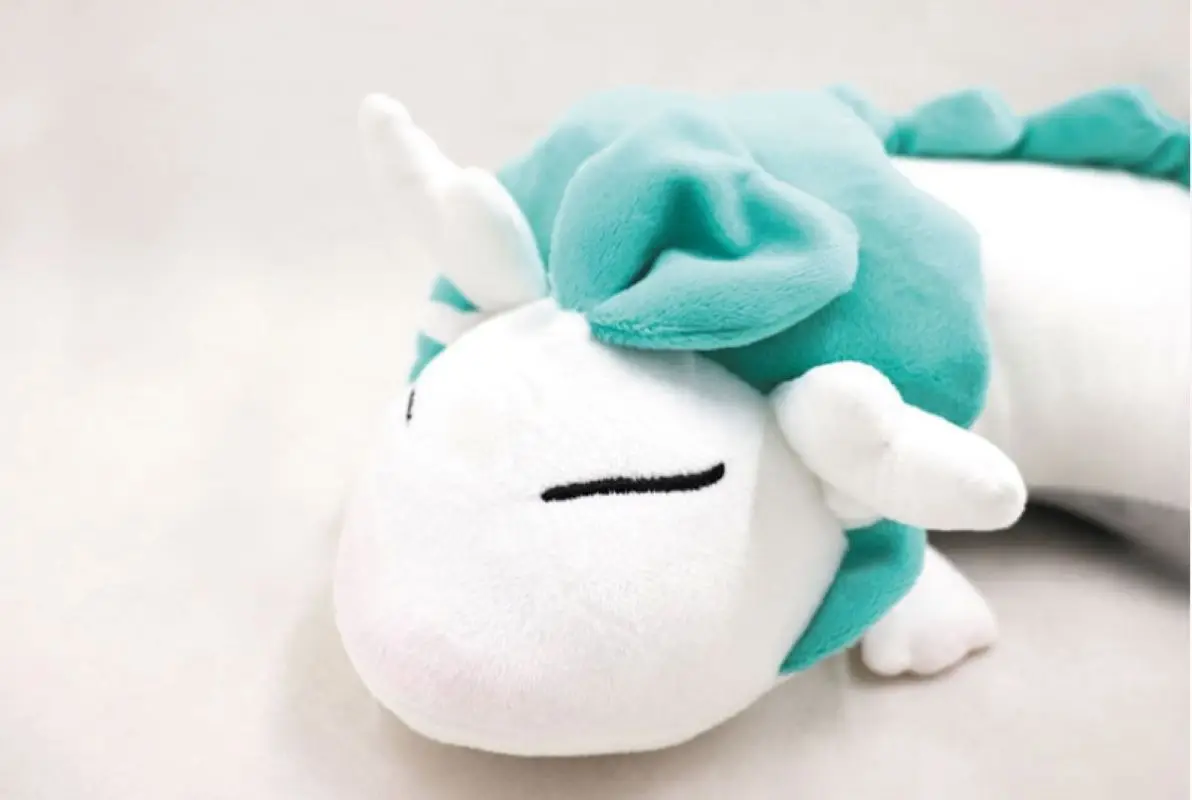 Little White Dragon Doll Neck Pillow Animation Peripheral Doll U-Shaped Pillow Travel Pillow Children Toy Gift