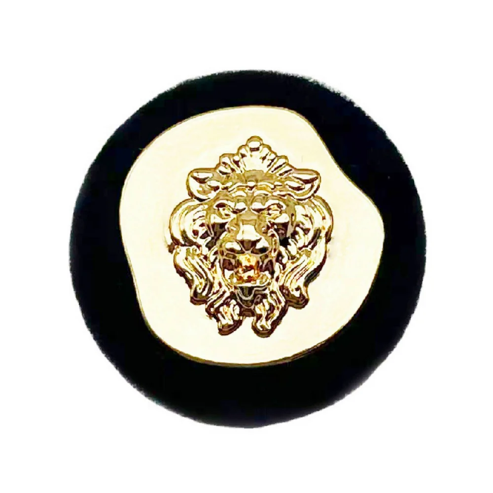 5 Pieces High End Metal Velvet Clothing Decoration Buttons Button Retro Lion Head Design Suit Coat Head Sewing Buttons