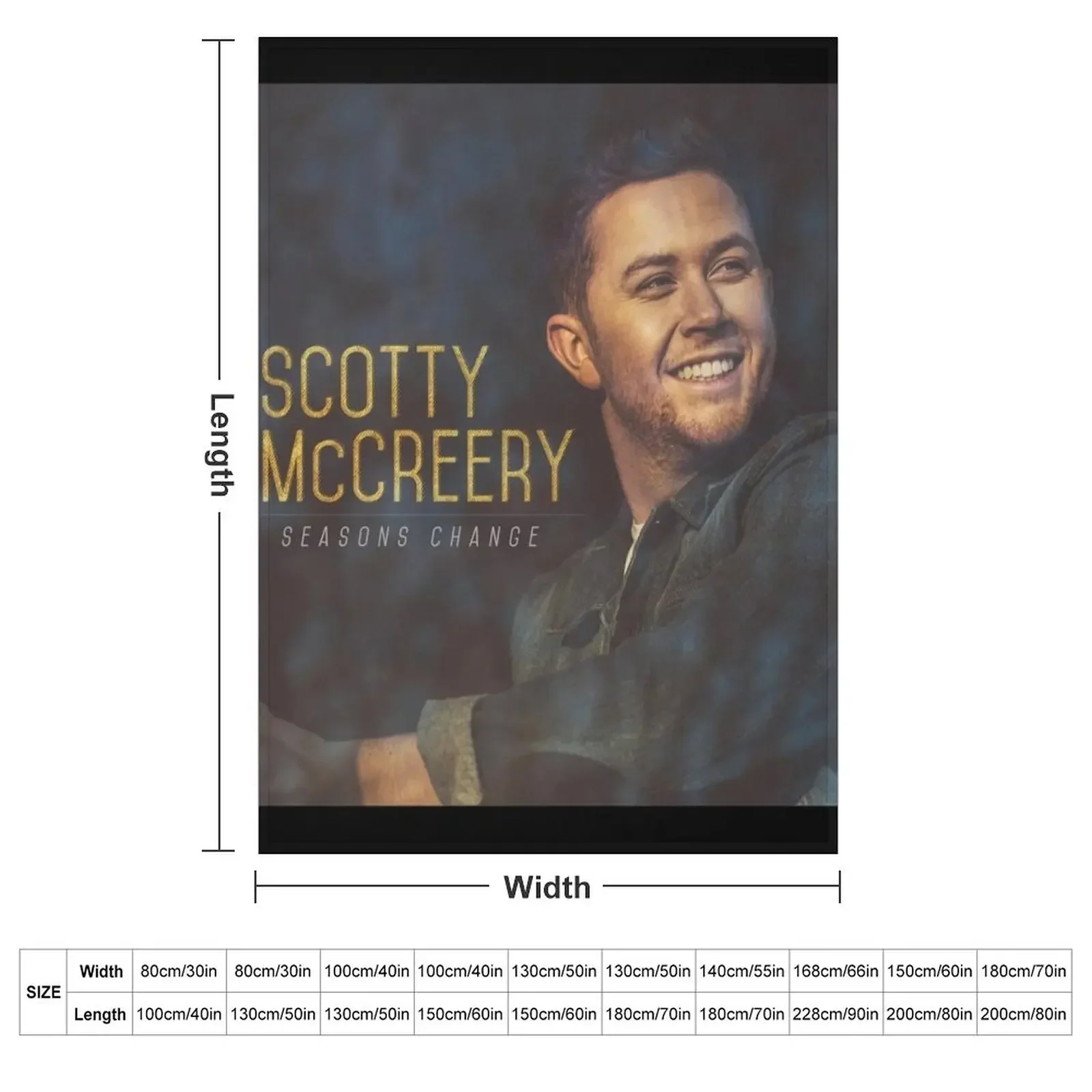 Scotty McCreery seasons change Throw Blanket Personalized Gift heavy to sleep Flannel Bed covers Blankets 2