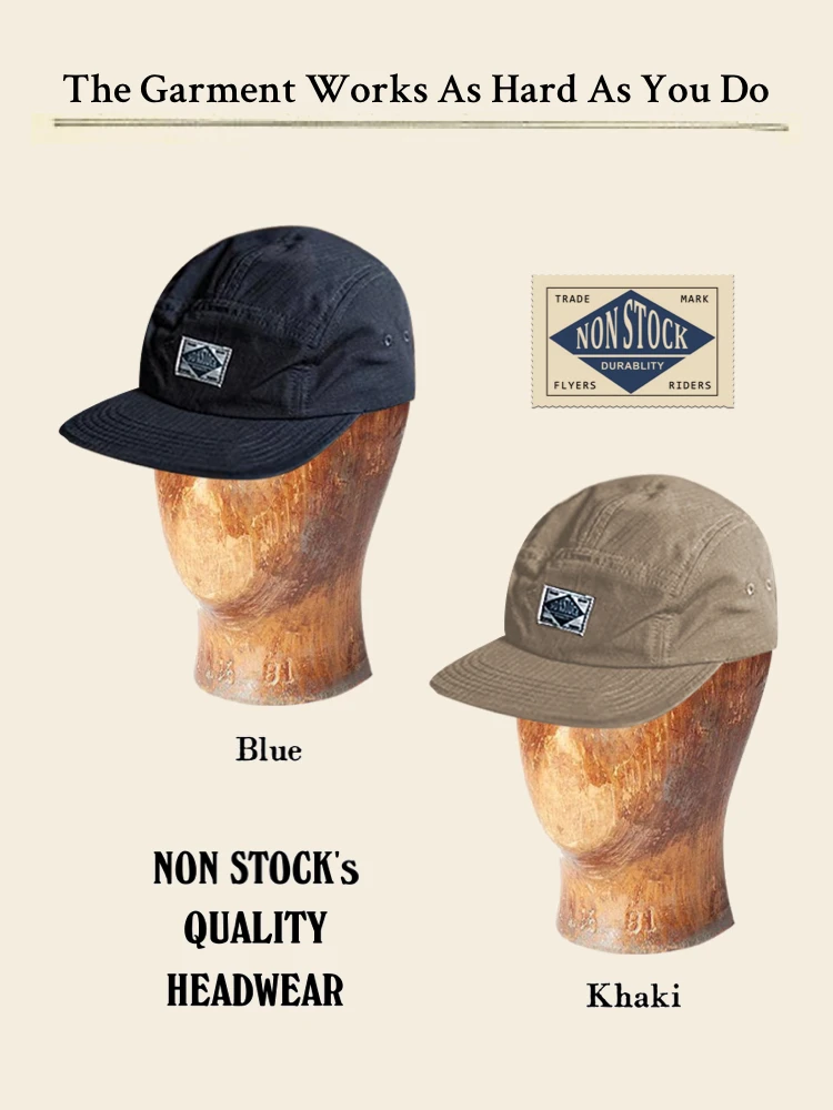 

Устойчивая к царапинам кепка для спецодежды в американском стиле ретро, пятисекционная бейсболка с плоскими полями для механика, повседневная хлопковая шляпа