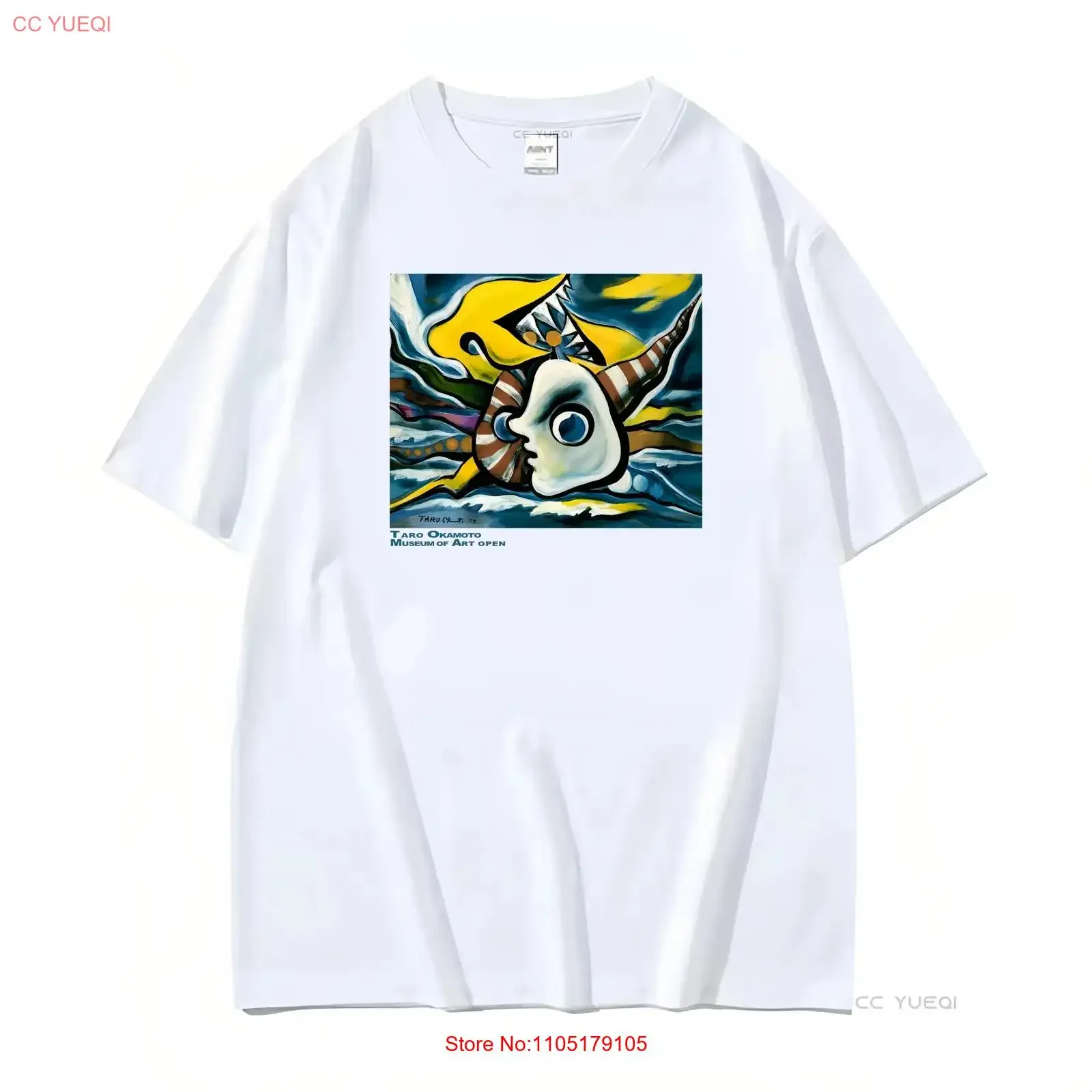 Vintage 90s TARO OKAMOTO museum of art opening promo tee rare legendary japenese contemporary avant garde artist vintage