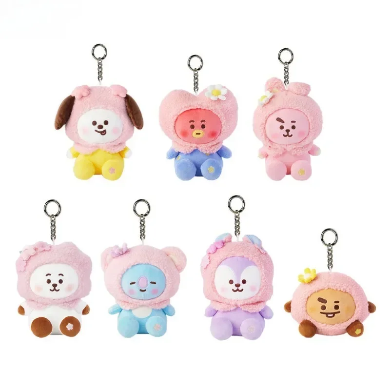 Anime Sakura Hood Series COOKY CHIMMY Cartoon Doll Keychain Pendant Kawaii Girls Holiday Gift