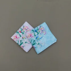 43 * 43CM 60s  Handkerchief Cotton Printed Ladies Handkerchief Small Square Japanese and Korean