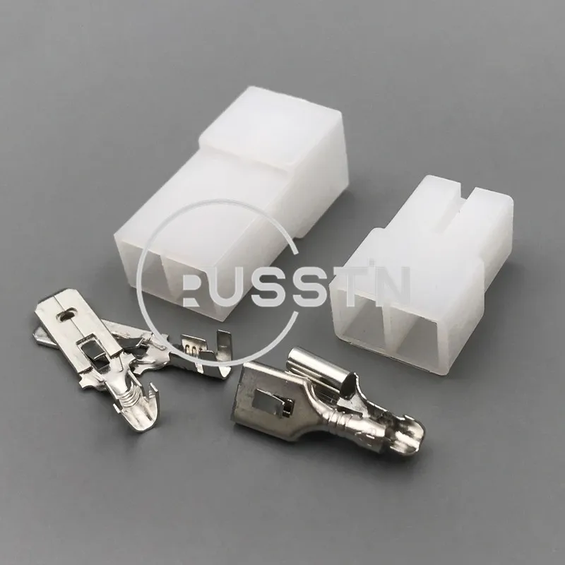 1 Set 2 Pin Auto Wire Harness Socket 180924-5 180923-5 AC Assembly Electrical Connector - Detail 1