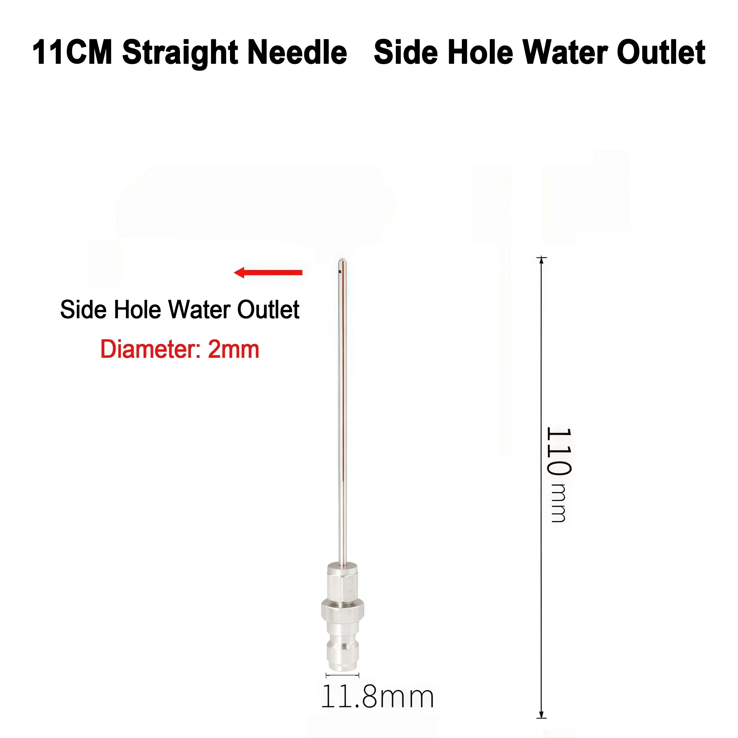 Dual-purpose 2.0mm Needle Spray Nozzle with Straight and Side Jet, Efficient Cleaner for Water Heater Tanks and Air Conditioners image 5