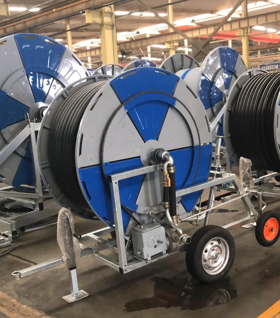 Travelling Irrigation System Sprinkler Gun  Hose Reel & Engine Core Irrigation System Rain Gun for Outdoor Traveling