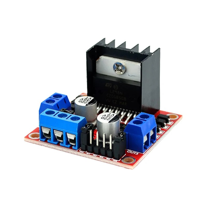 L298N Модуль платы привода двигателя Шаговый двигатель постоянного тока Аксессуары для умных автомобильных роботов