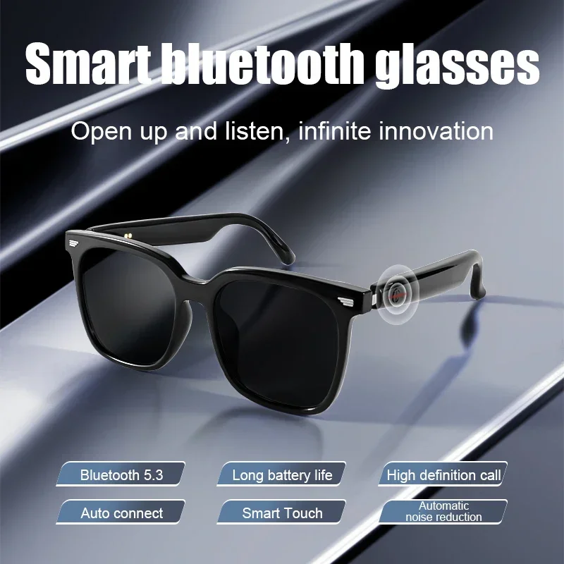 New Men Smart Glasses Women Polarized Bluetooth Sunglasses Listening to Music Calling Driving Navigation UV Protection Earphones