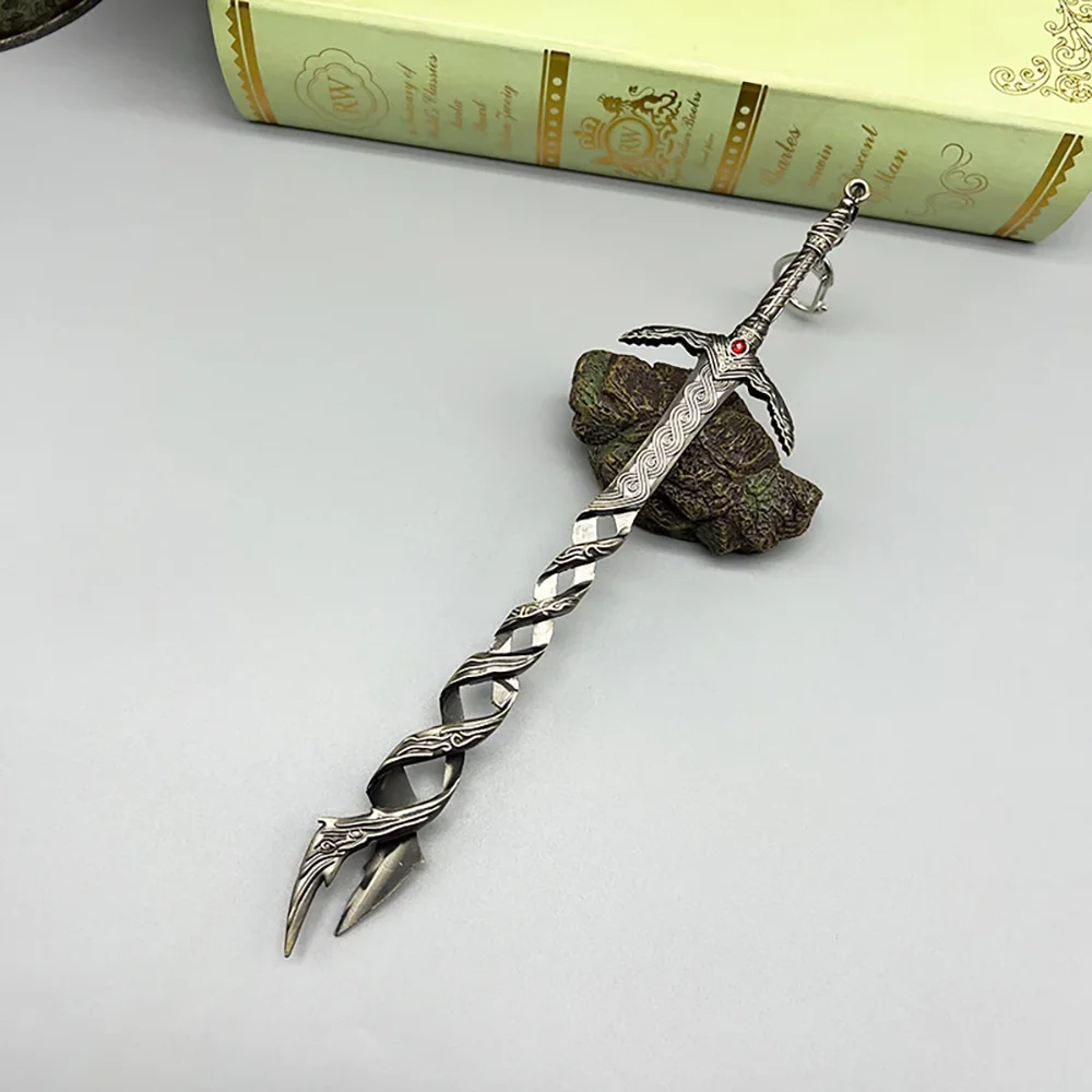 22cm Godslayer's Greatsword Game Merchandise 1:6 Metal Weapon Models Keychain Home Ornament Crafts Collection Equipment Toys Boy