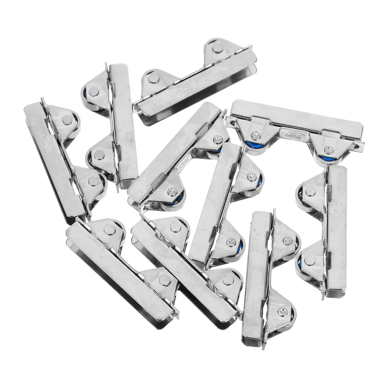 10 roulettes de remplacement pour porte vitrée, roulement silencieux et fluide, pour vitrine coulissante de 6 cm d'épaisseur, roulettes robustes pour porte vitrée à forte charge