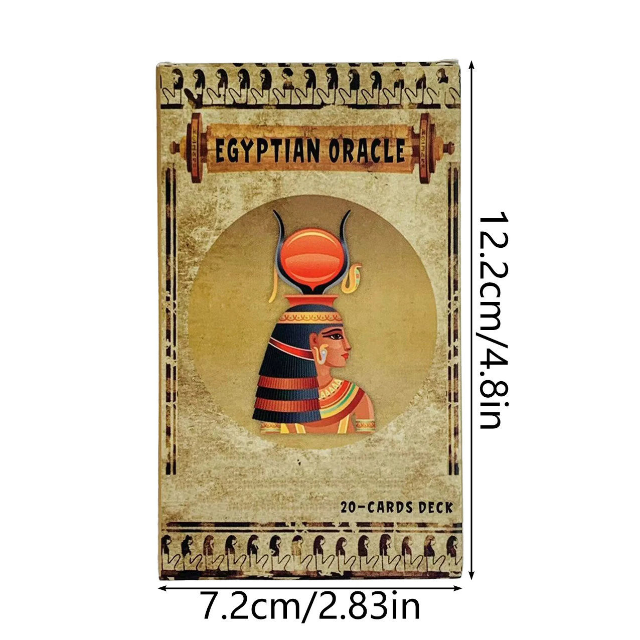 New Egyptian Oracle A 20 Cards Deck Classic Design For Beginners & Pros, Ideal For Divination, Meditation & Gifts