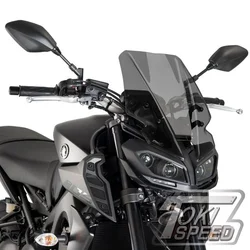 For Yamaha MT09 2017 2018 2019 2020 MT-09 FZ-09 FZ09 MT 09 2020 Motorcycle Sport Touring Windshield WindScreen Wind Deflector