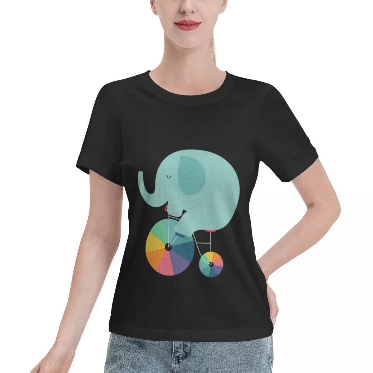 Affordable Beautiful Ride Women's T-shirt Elegant Wear Resistant Top