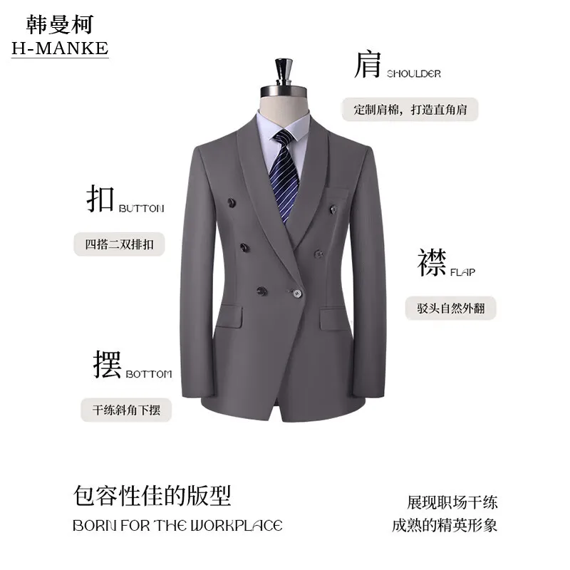 wm119Formal suits for groomsmen, groom wedding suits, men's suits, slim fit, professional business