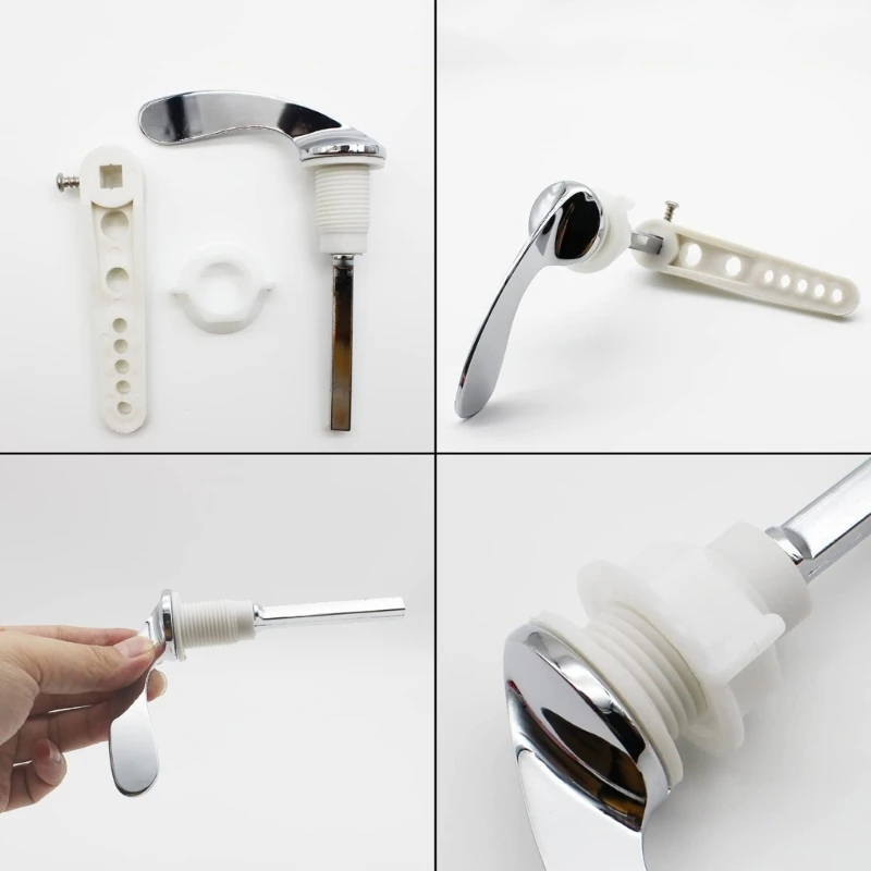 Replacement Flush Handle Cistern Durable Plastic Metal Toilet-Tank Handle