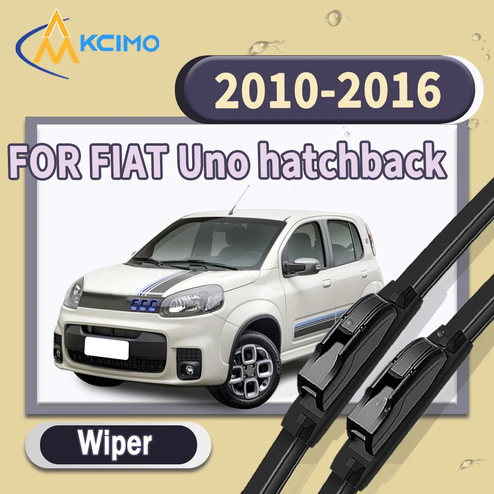 

High Quality Silent 2pcs Windscreen Car Rain Brush Front Windshield Auto Wipers Perfect Fit for FIAT Uno hatchback 2010-2016