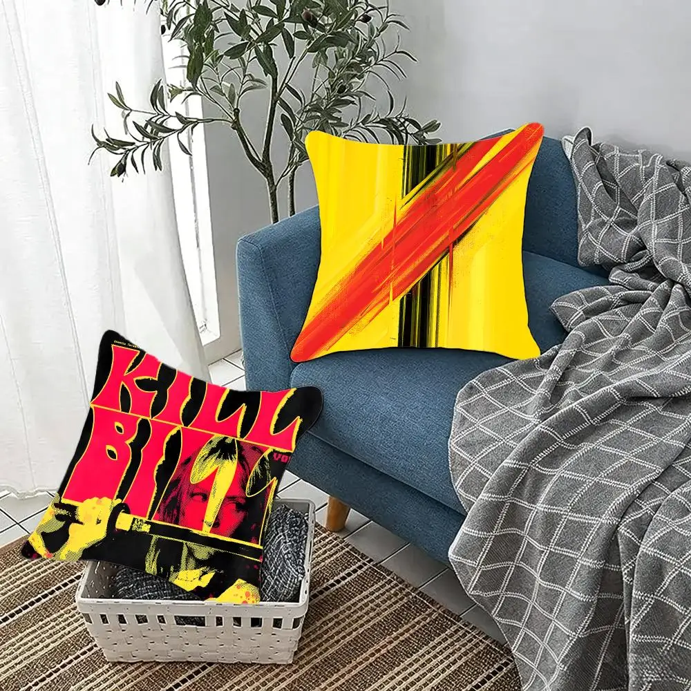 Violent Action Movie K-Kill Bill Cushion Cover Fluffy velvet Nordic style plush Living room sofa decorative