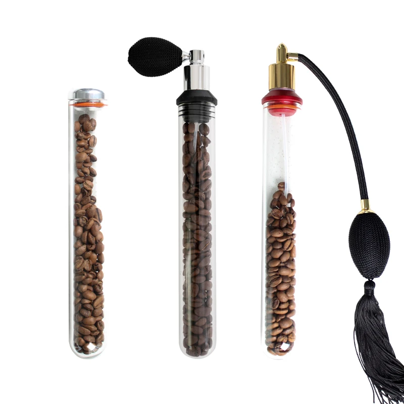 Test tube coffee smelling bottle, tea leaves, coffee powder, coffee bean storage jar, display and preservation, smelling tools