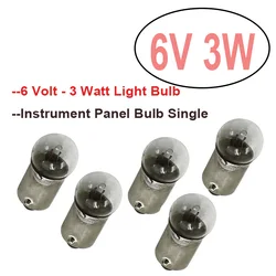 Confezione da 5 lampadine tachimetro moto 6V 3W per Honda ATC90 CT90 C70 CA175 CB100 CB125 CL100 CT110 lampadine per contachilometri