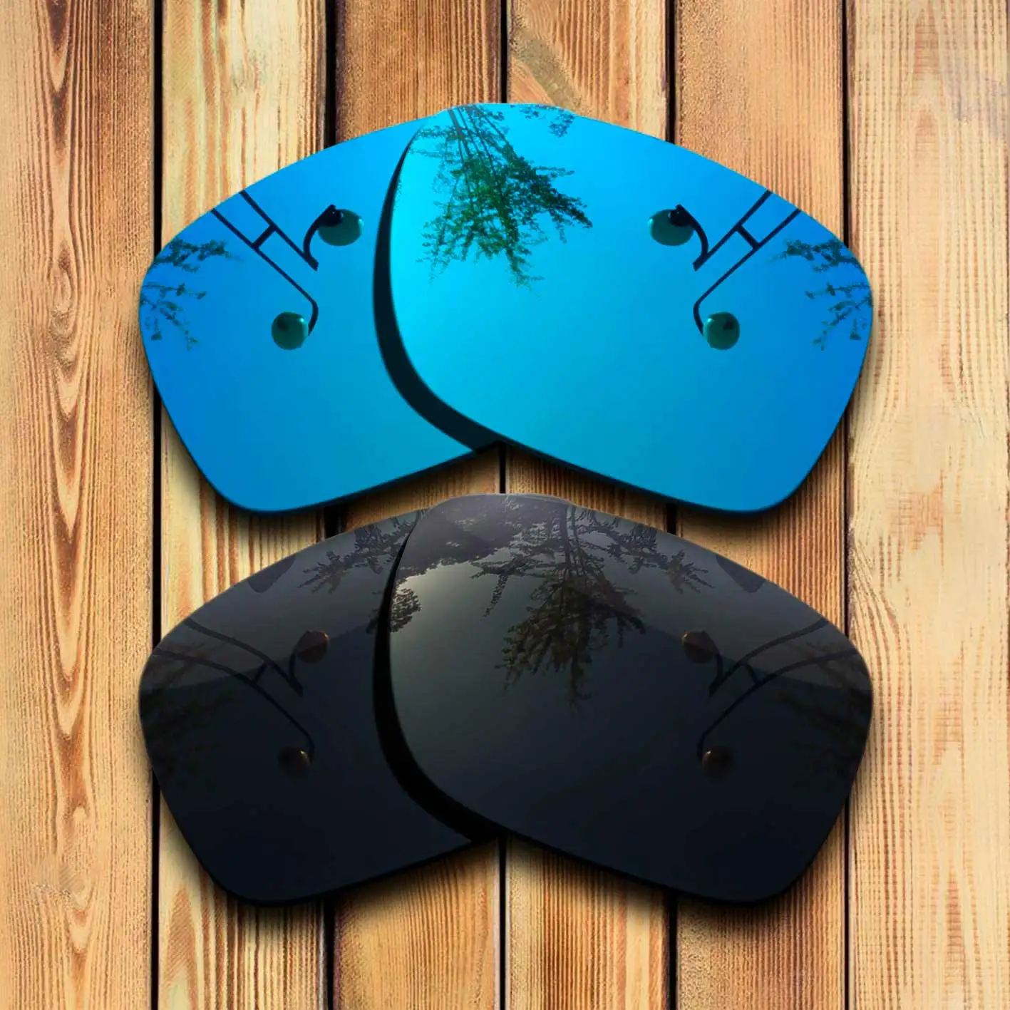 

100% Precisely Cut Polarized Replacement Lenses for Vonzipper Elmore Sunglasses Blue& Solid Black Combine Options