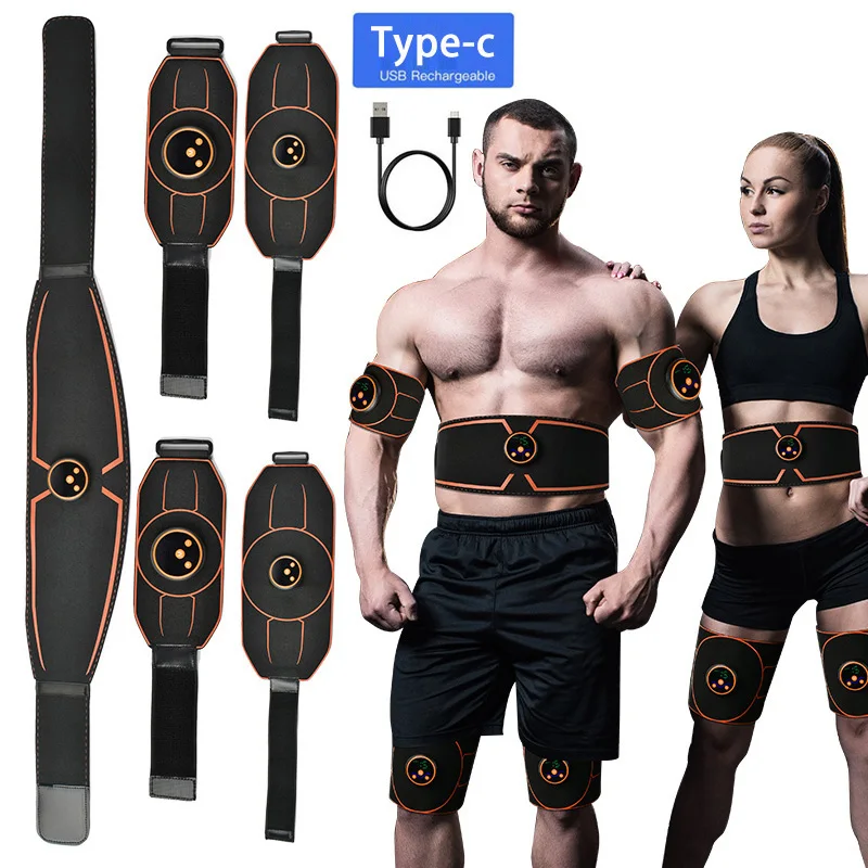 

Abs Belt Abdominal Trainer EMS Muscle Stimulation Electric Exerciser Toning Belts For Leg Arm Workout Fitness Home Gym Equiment